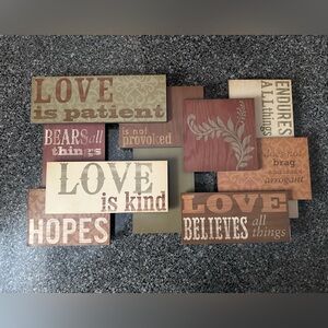 Inspirational Wall Art with Love Quotes